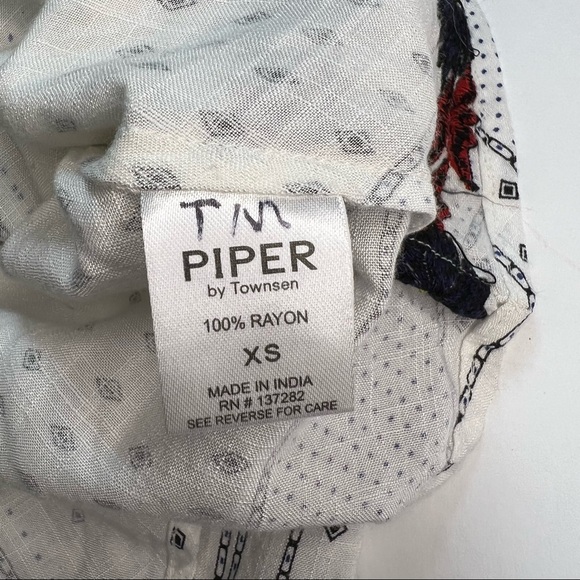 PIPER by Townsen Floral Embroidered Printed Tiered Hi Low Skirt XS - Picture 7 of 8